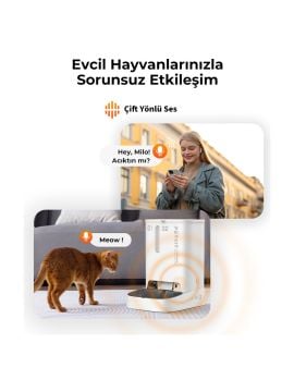Petkit Yumshare Kameralı Çift Hazneli Akıllı Mama Kabı (Resmi Distribütör Garantili)