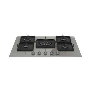 Arçelik OCD K 752 EWG Wok Gözlü Gri Ankastre Cam Ocak