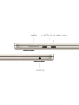 Apple MacBook Air M3 8 GB 256 GB SSD 15.3'' MRYR3TU/A Yıldız Işığı
