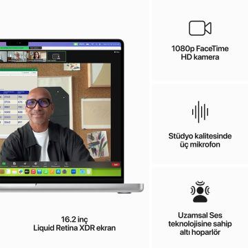 Apple MacBook Pro M3 Max 36 GB 1 TB SSD 16.2'' MRW73TU/A Gümüş