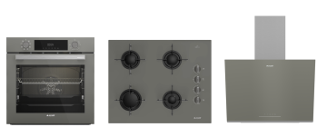 Arçelik Grion 3 lü Buhar Destekli Cam Seri ( AFC 341 G - OCD T 651 EG - ADE 606-2 G ) Ankastre Set