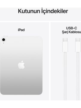Apple iPad A16 11'' 128GB Wi-Fi Tablet Gümüş MD3Y4TU/A