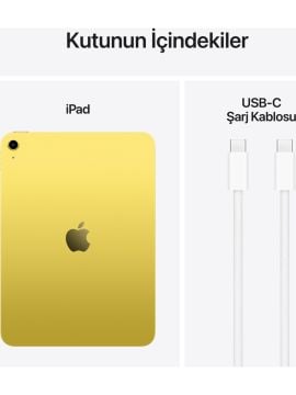 Apple iPad A16 11'' 128GB Wi-Fi Tablet Sarı MD4D4TU/A
