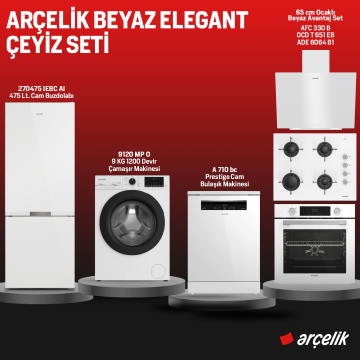 Arçelik Beyaz Elegant Çeyiz Seti  /  Hatay İline Özel