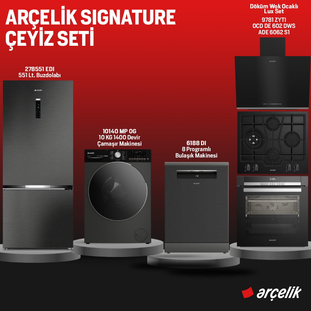 Arçelik Signature Çeyiz Seti  /  Hatay İline Özel