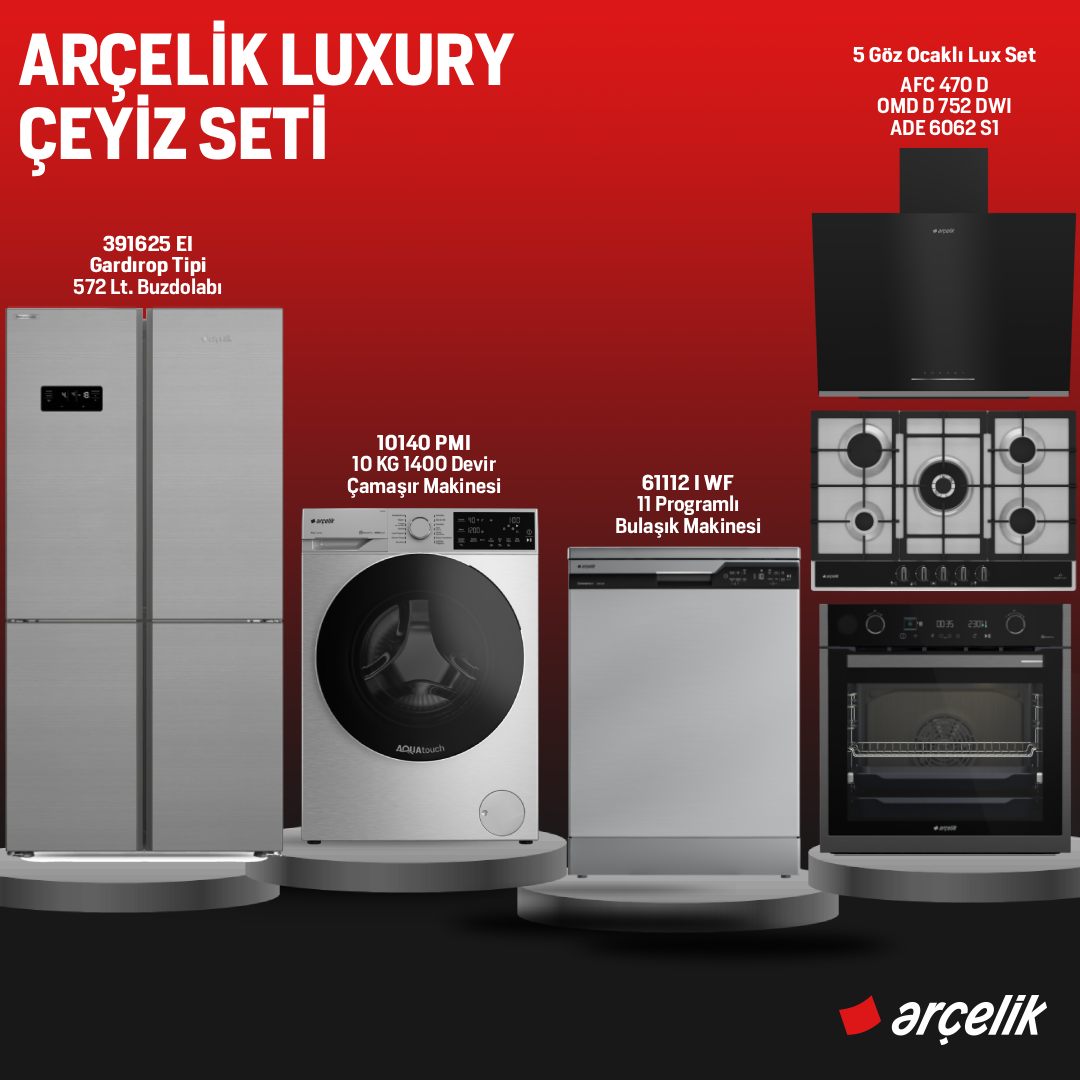 Arçelik Luxury Çeyiz Seti  /  Hatay İline Özel