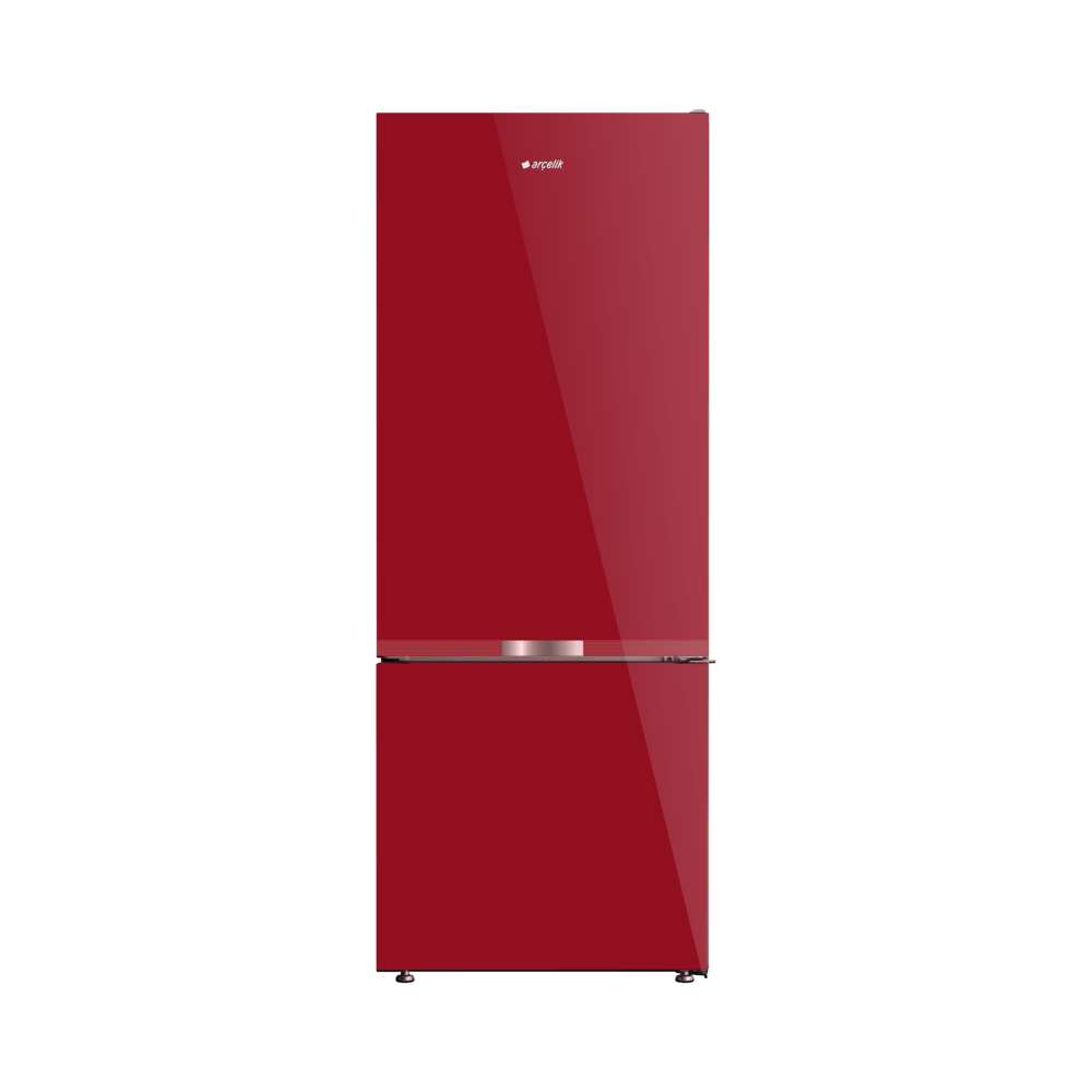 Arçelik 270475 IEKC Kırmızı Cam Kombi No Frost Buzdolabı