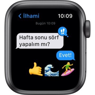 Apple Watch SE GPS 40mm Uzay Grisi Alüminyum Kasa ve Spor Kordon Akıllı Saat