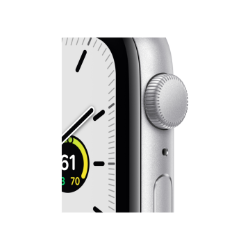 Apple Watch SE GPS 44mm Gümüş Rengi Alüminyum Kasa ve Beyaz Spor Kordon Akıllı Saat