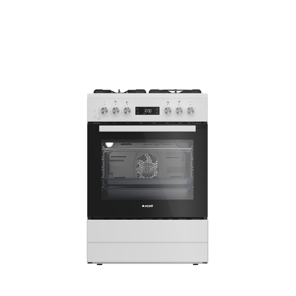 Arçelik F 8541 LEBB Beyaz Ocaklı Fırın